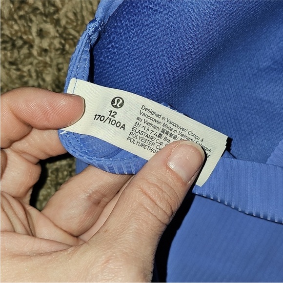 Lululemon Nwts Like A Cloud LongLine Bra 12 B/C Ribbed WLIN - Picture 9 of 11